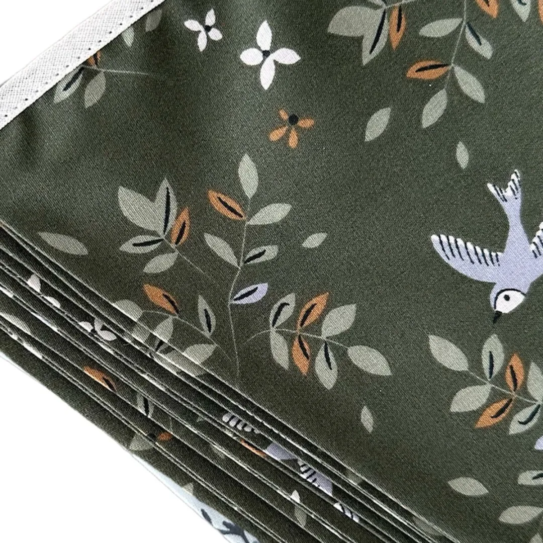 BINK Bedding Stoffen Slinger Merel XL 7.5m - 15 Vlaggetjes - Groen
