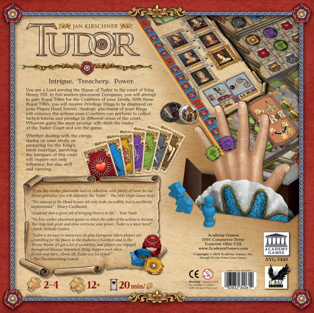 Academy Games Tudor Court of Henry VIII Bordspel - Engelstalig