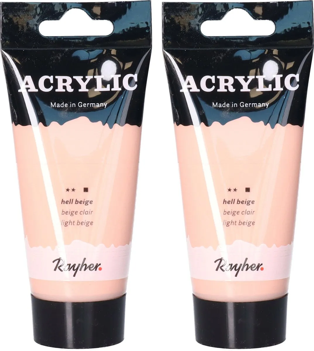 Rayher Acrylverf op waterbasis Roze 75ml