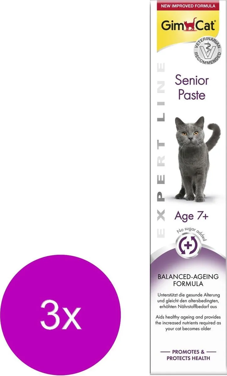GimCat Senior Pasta - 3 Tubes 50g