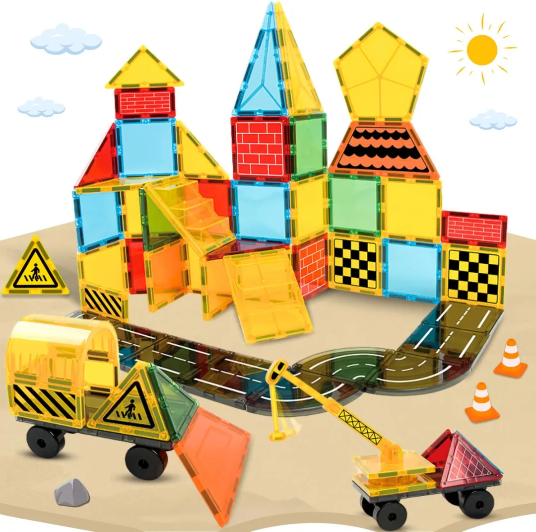Fits4kids Magnetic Tiles 90 Stuks