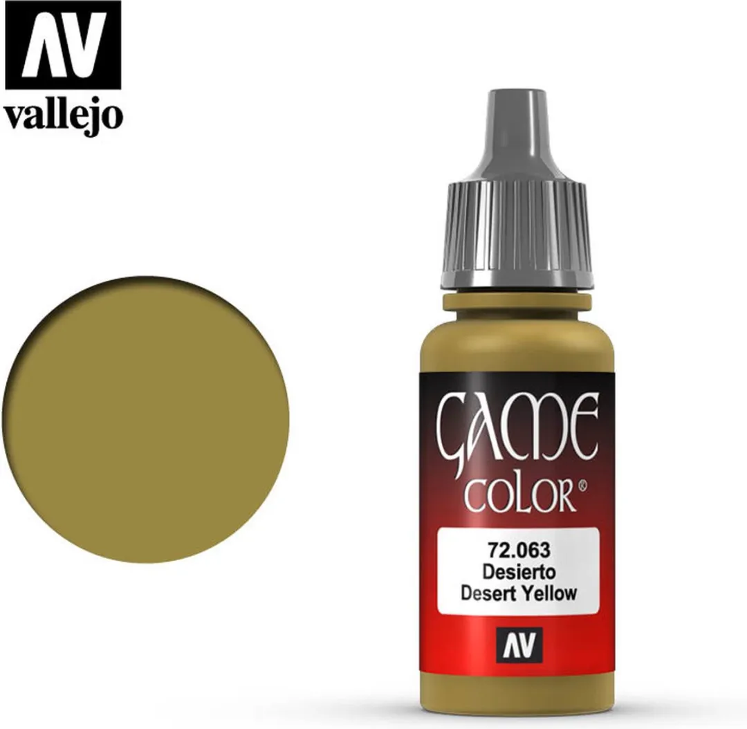Vallejo Game Color Acrylverf Desert Yellow 18ml