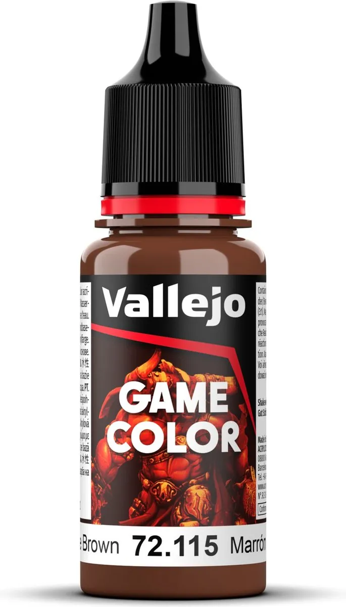 Vallejo Game Color Acrylverf Grunge Brown 18ml