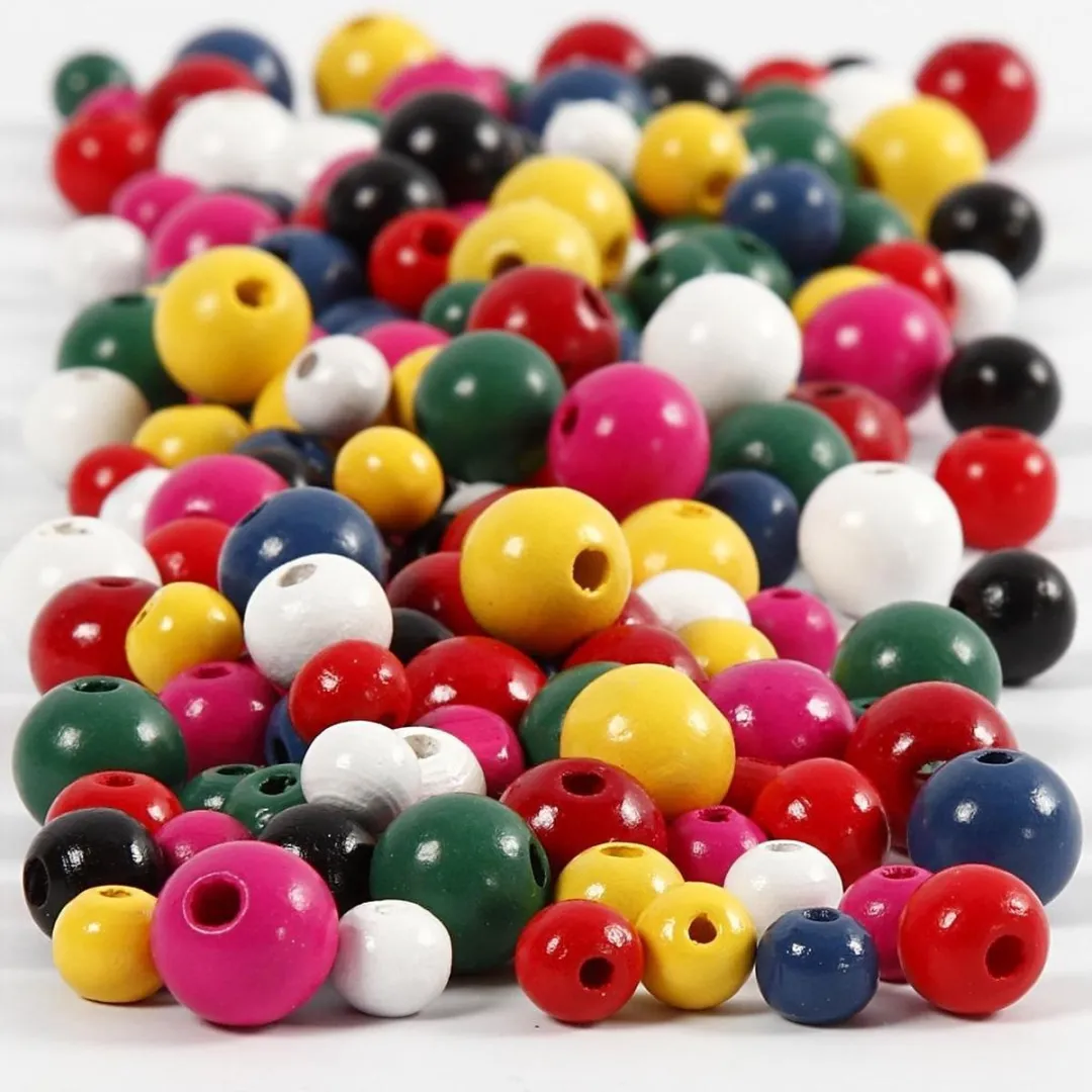Creativ Company Houten Kralen 12mm - 540 Stuks Multimix