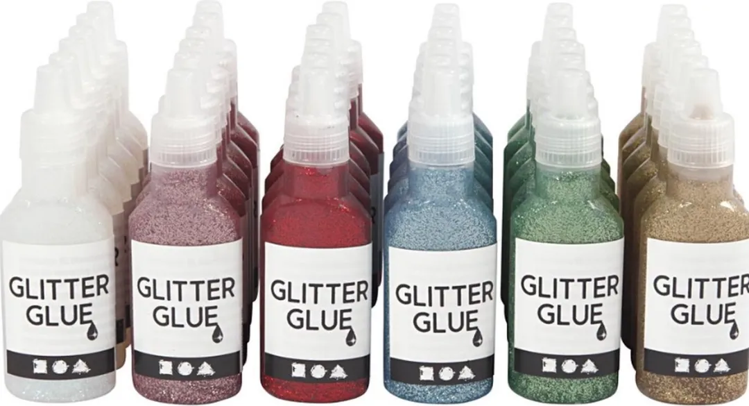 Creativ Company Glitterlijm 25ml - Holografisch Wit