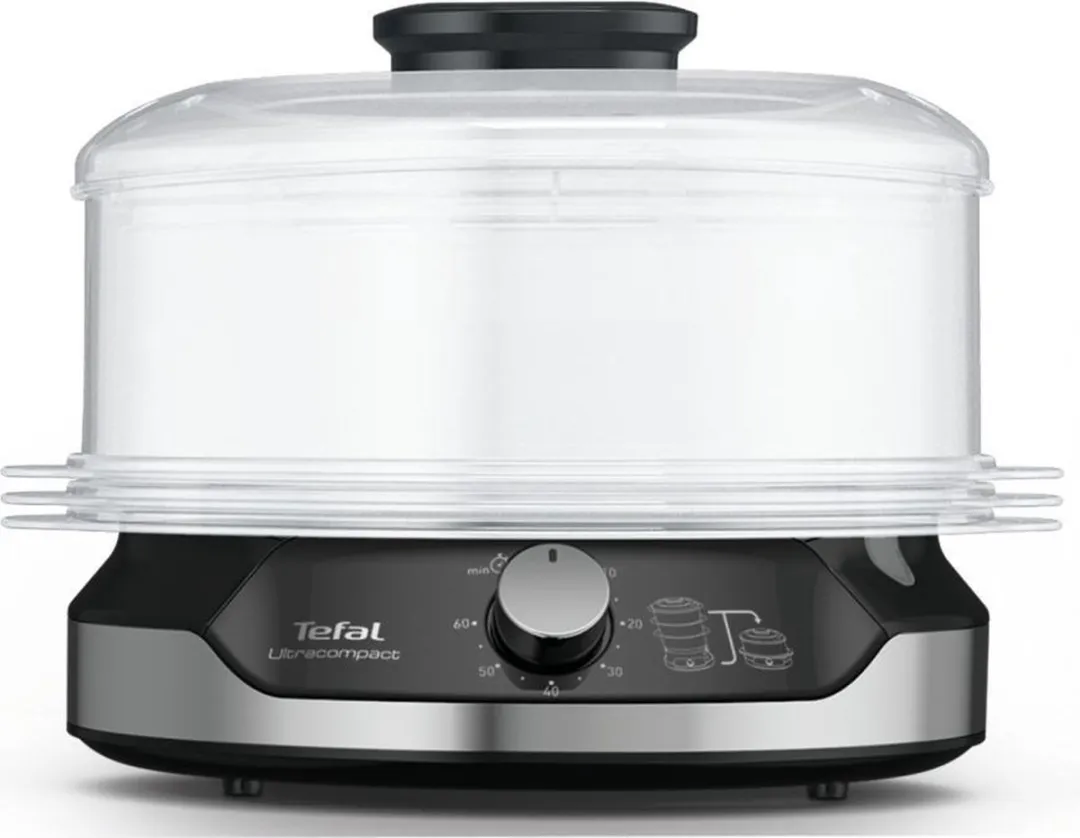 Tefal Ultracompact VC2048 Stoomkoker 3 Schalen - 800W - Zwart