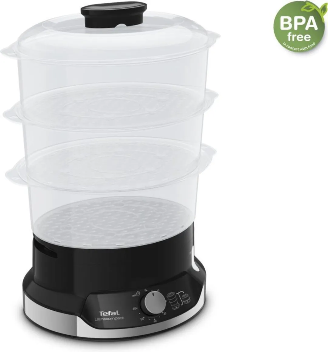 Tefal Ultracompact VC2048 Stoomkoker 3 Schalen - 800W - Zwart - afbeelding 6 van 6