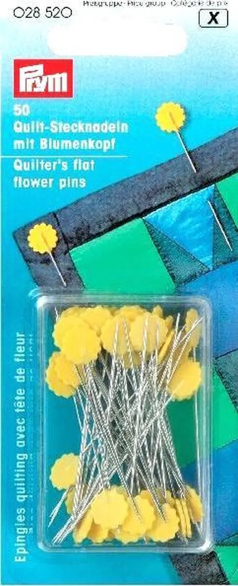 Prym Quiltspelden Bloemenkop - 50 Stuks - Zilver/Goud