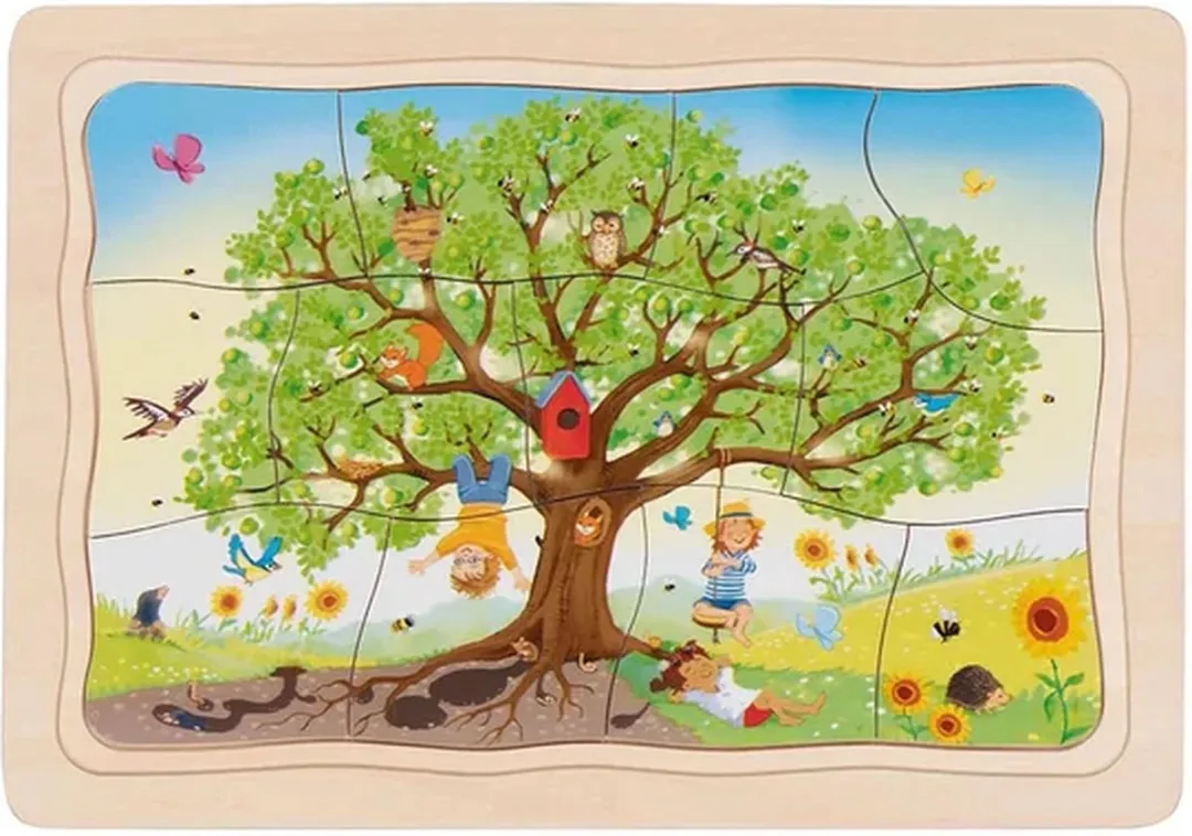 Goki The Seasons Of The Apple Tree Puzzle 47 Stuks - Multicolor