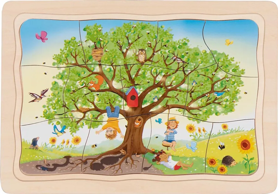 Goki The Seasons Of The Apple Tree Puzzle 47 Stuks - Multicolor