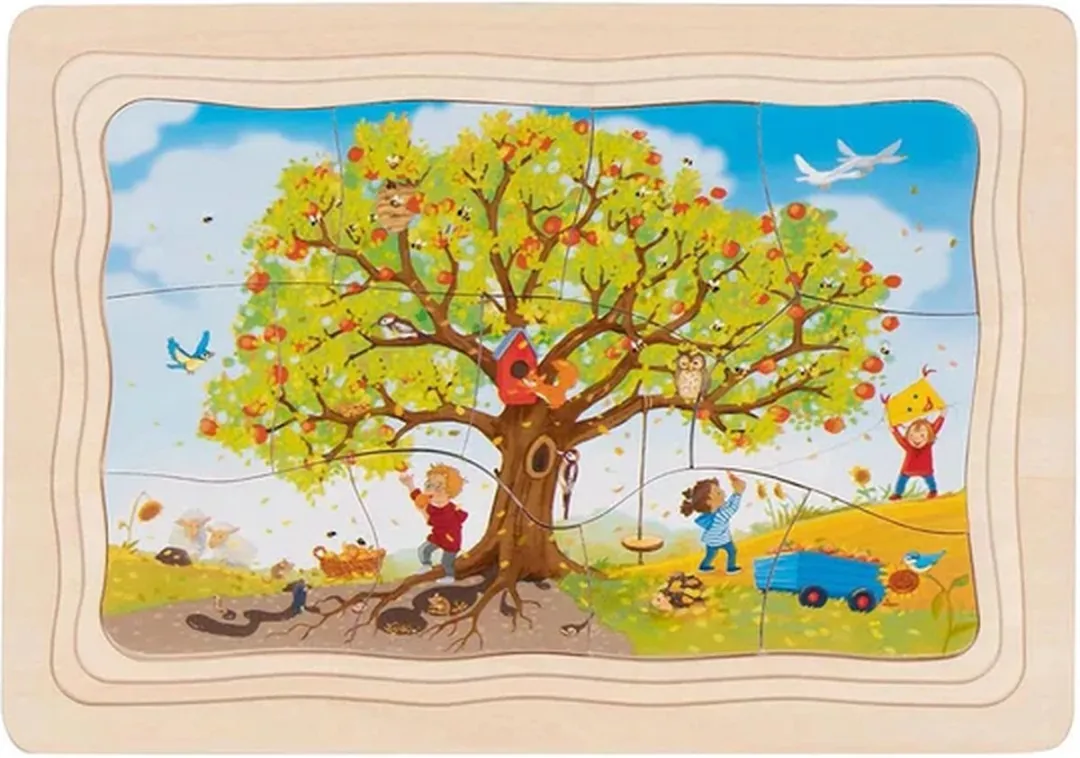 Goki The Seasons Of The Apple Tree Puzzle 47 Stuks - Multicolor