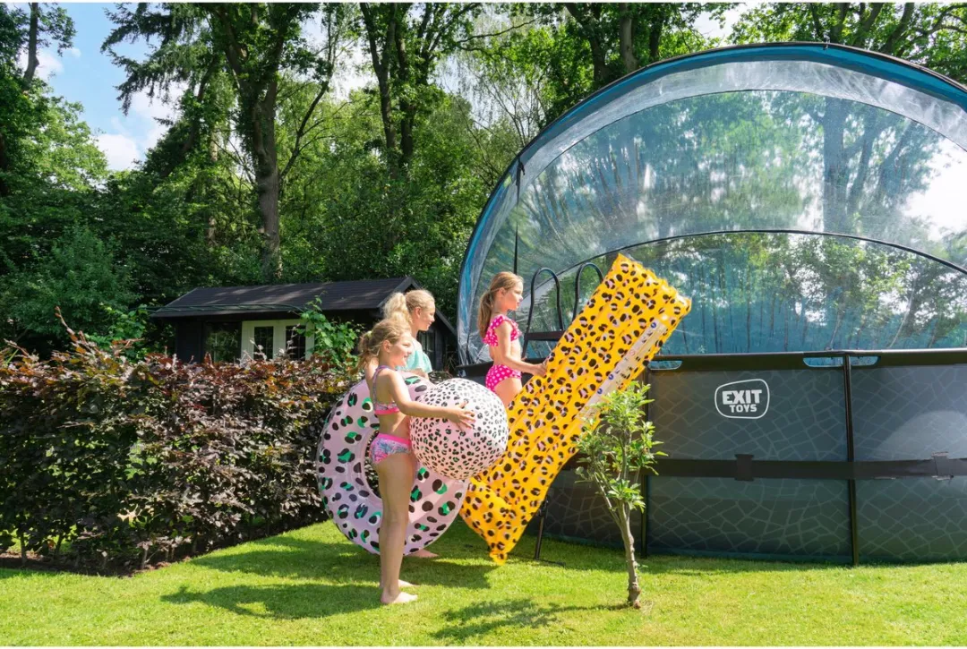 EXIT Toys Zwembadoverkapping ECO ø488cm - Transparant