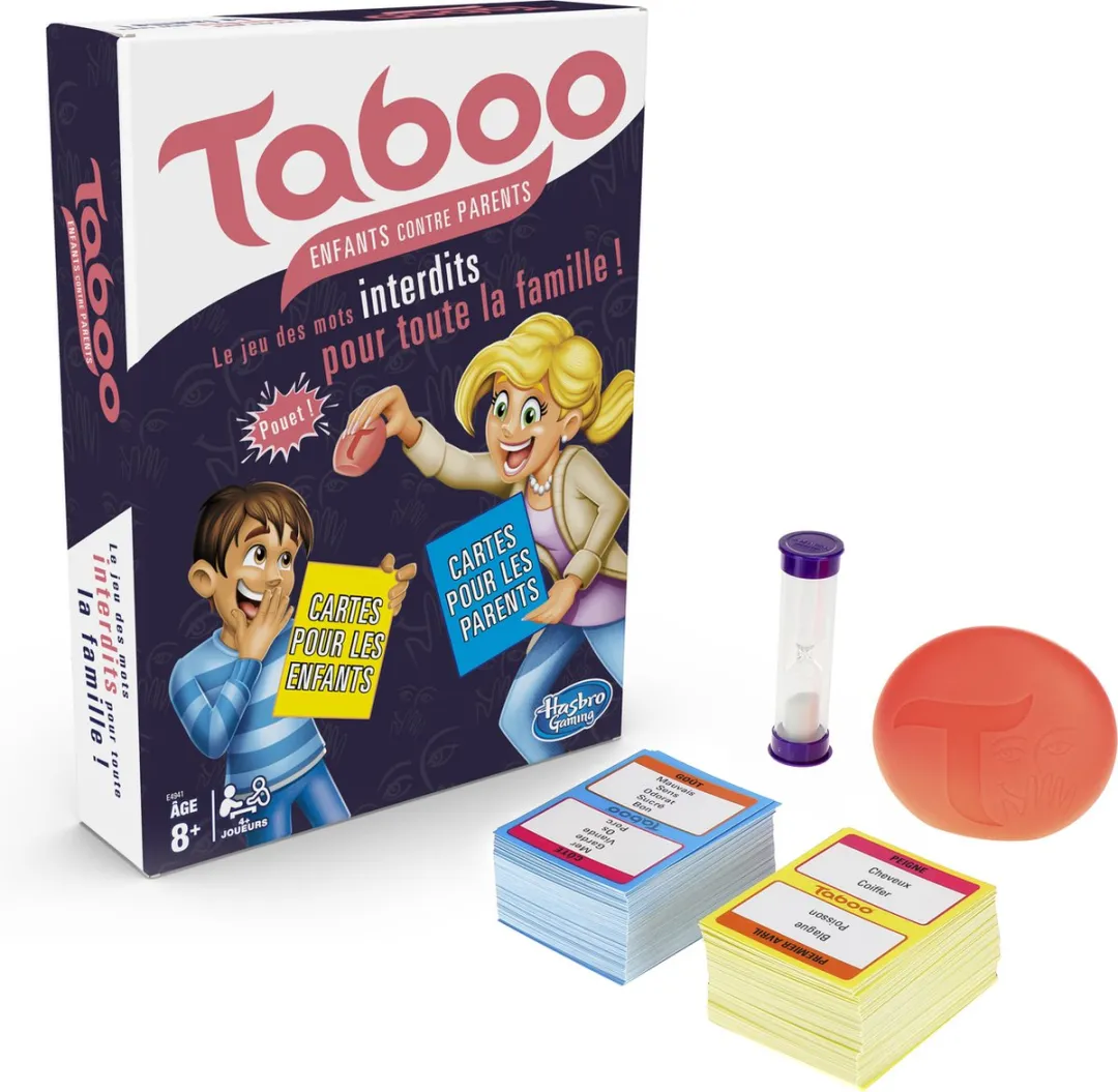 Hasbro Gaming Taboo Kinderen tegen Ouders Franse Editie E4941101