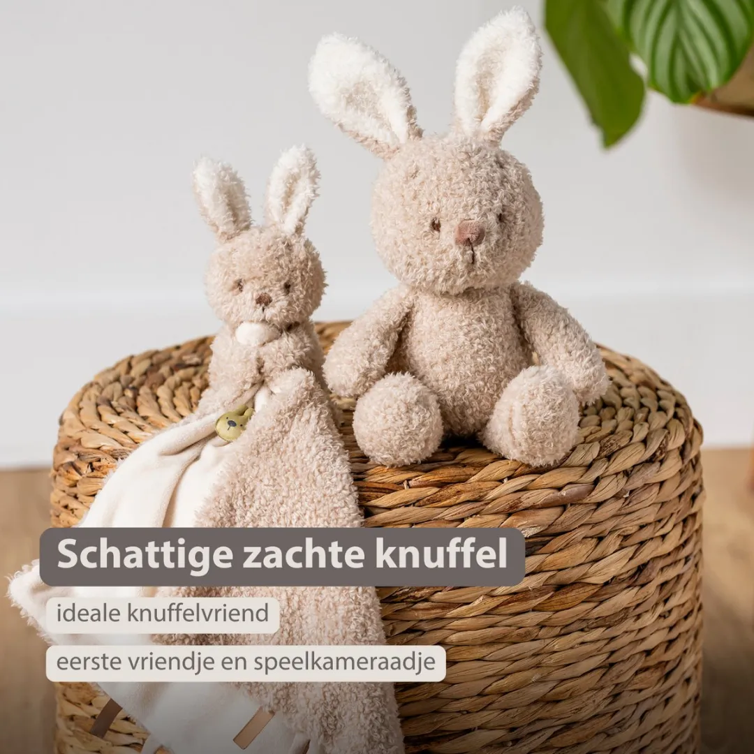Nattou Teddy Knuffel Konijn 25cm - Beige