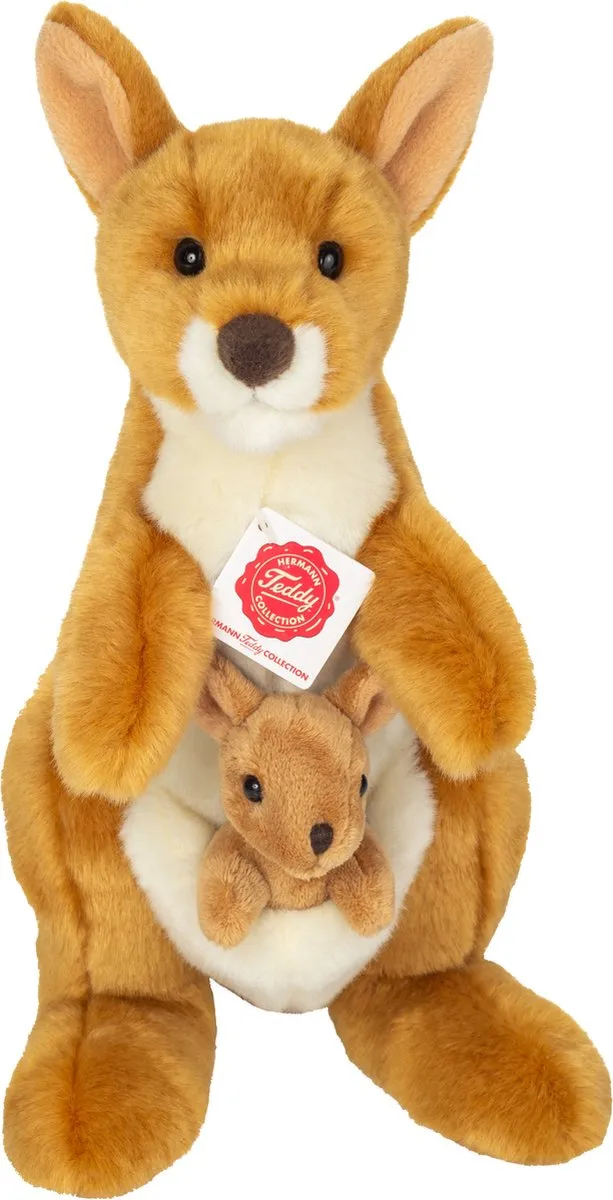 Teddy Hermann Knuffel Kangoeroe met baby