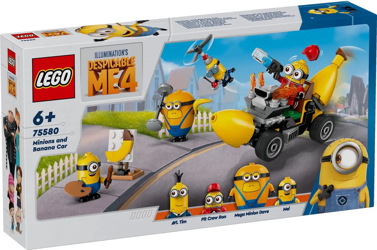 LEGO Despicable Me 4 Minions en Bananenauto 75580