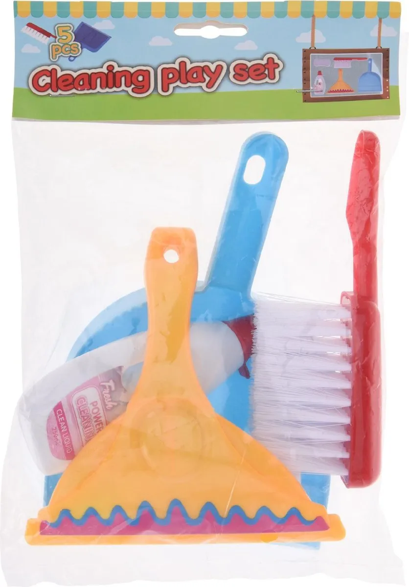 Tender Toys Schoonmaakset 5-delig - Multicolor