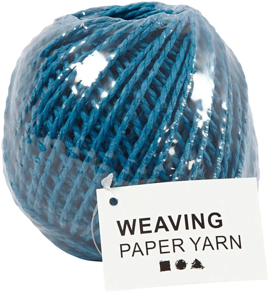 Creativ Company Garen Weaving Paper 3mm Blauw 40m