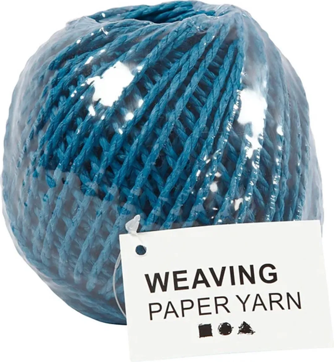 Creativ Company Garen Weaving Paper 3mm Blauw 40m