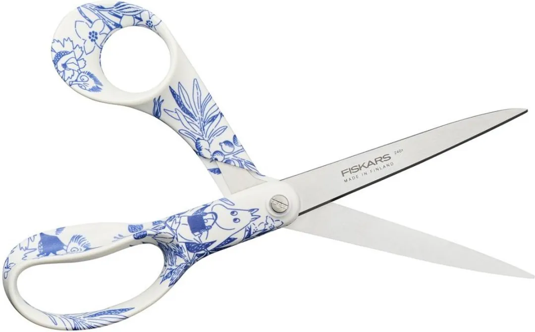 Fiskars Moomin Haru Universele Schaar 21cm - Wit/Blauw