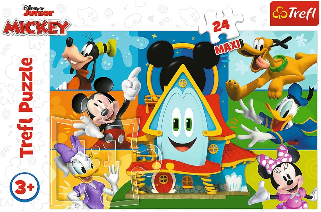 Trefl Maxi Puzzel Mickey Mouse en Vrienden 24 Stuks - Disney Thema