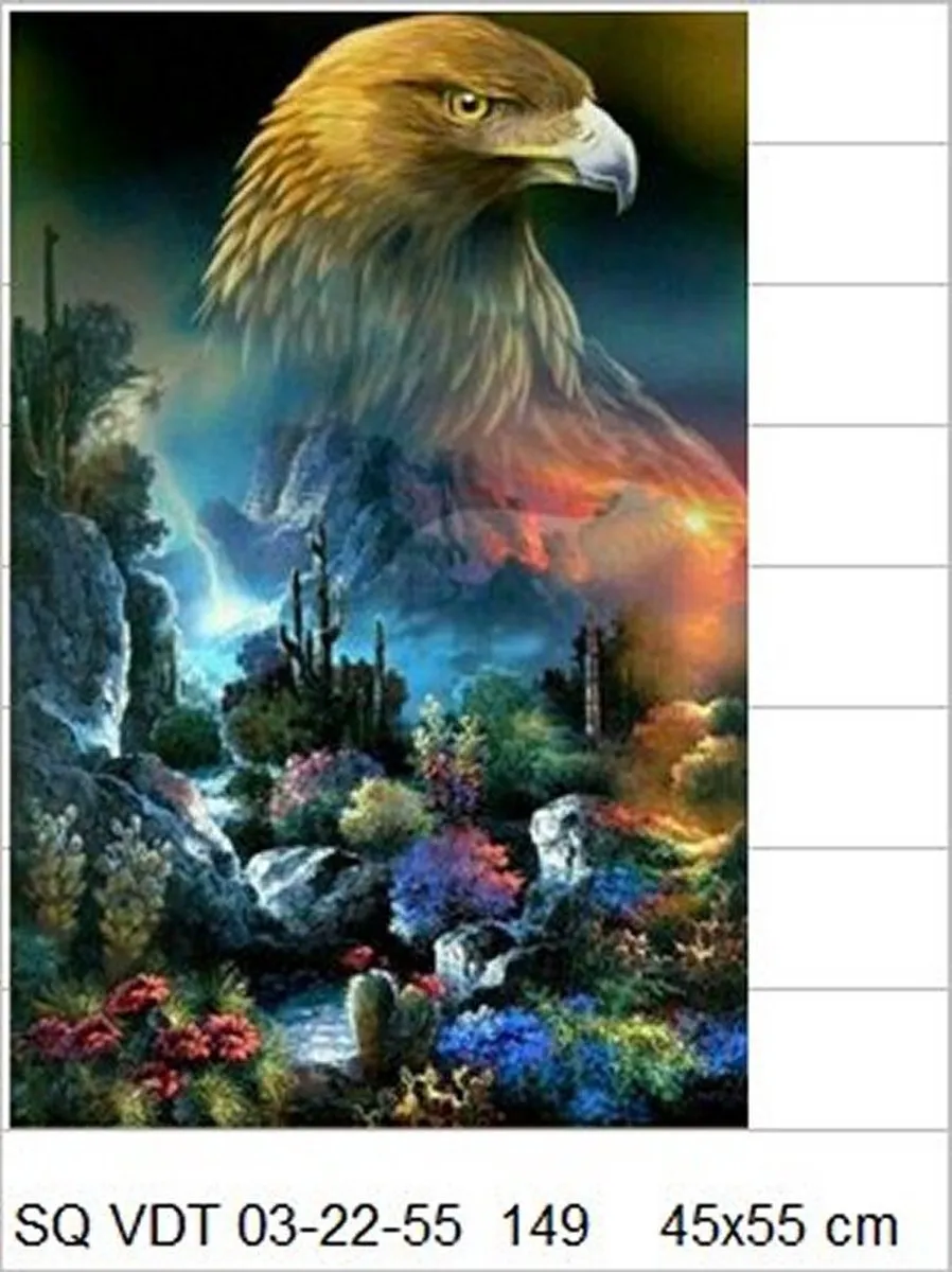VDTOYS Diamond Painting VDTB149 Mistique Eagle - Groot 45x55cm