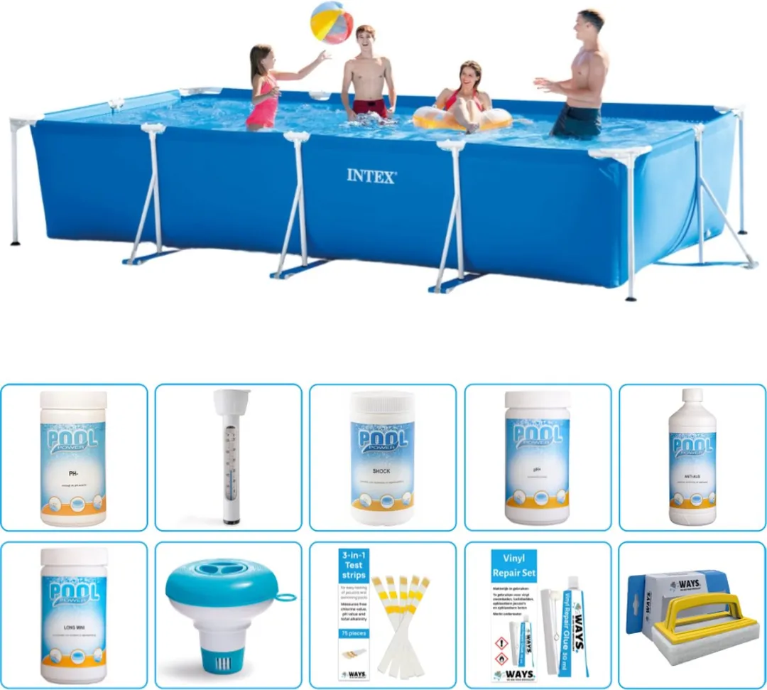 Intex Rechthoekig Frame Zwembad 450x220x84cm
