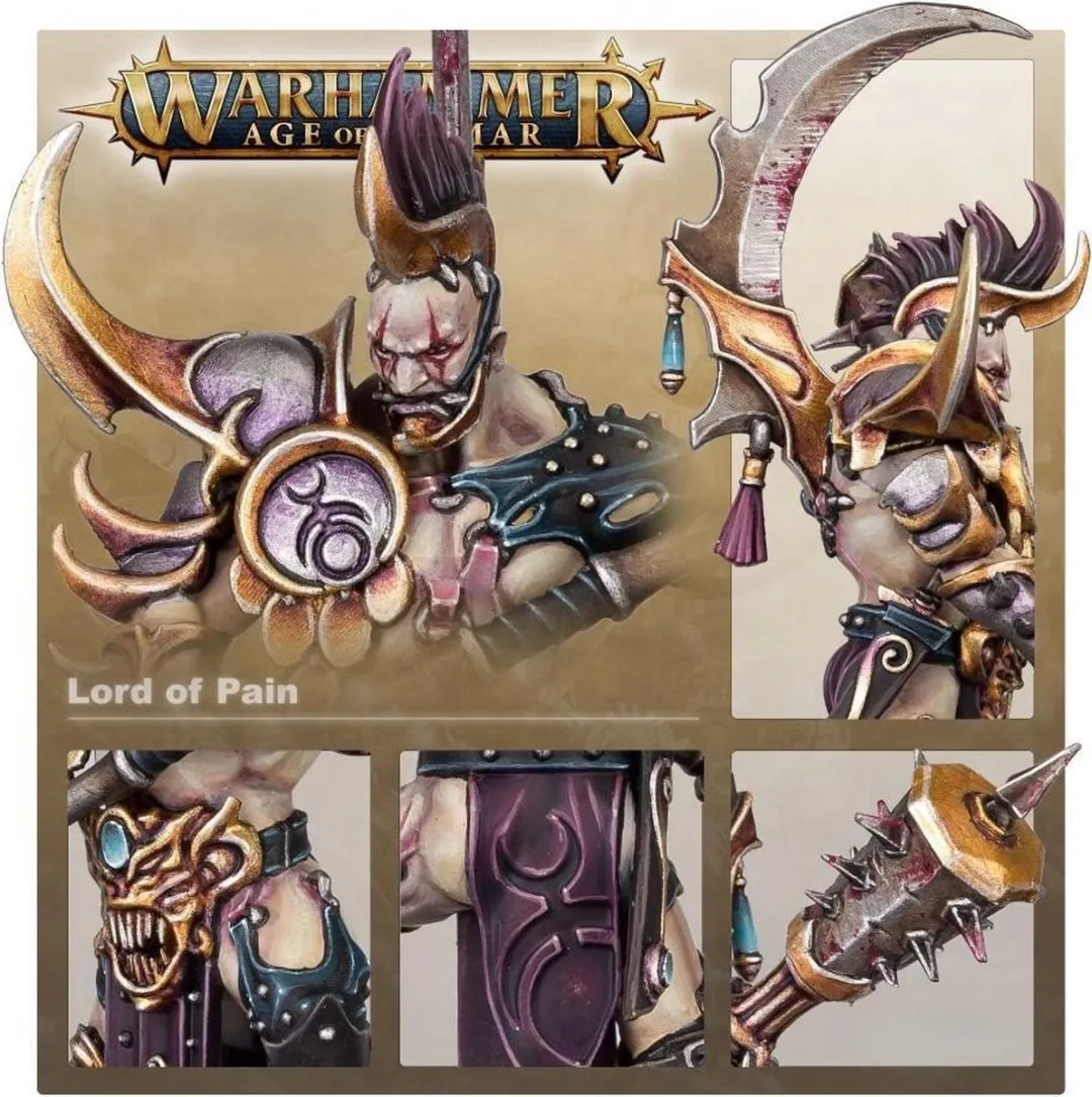 Games Workshop Hedonites of Slaanesh Lord of Pain - 8 Onderdelen