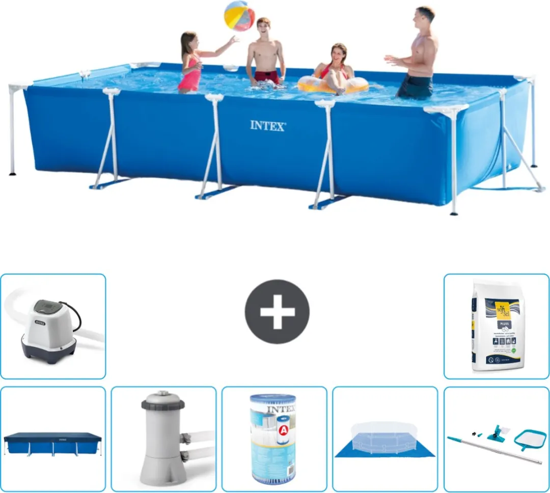 Intex Rechthoekig Frame Zwembad 450x220x84cm - Blauw - 28273NP
