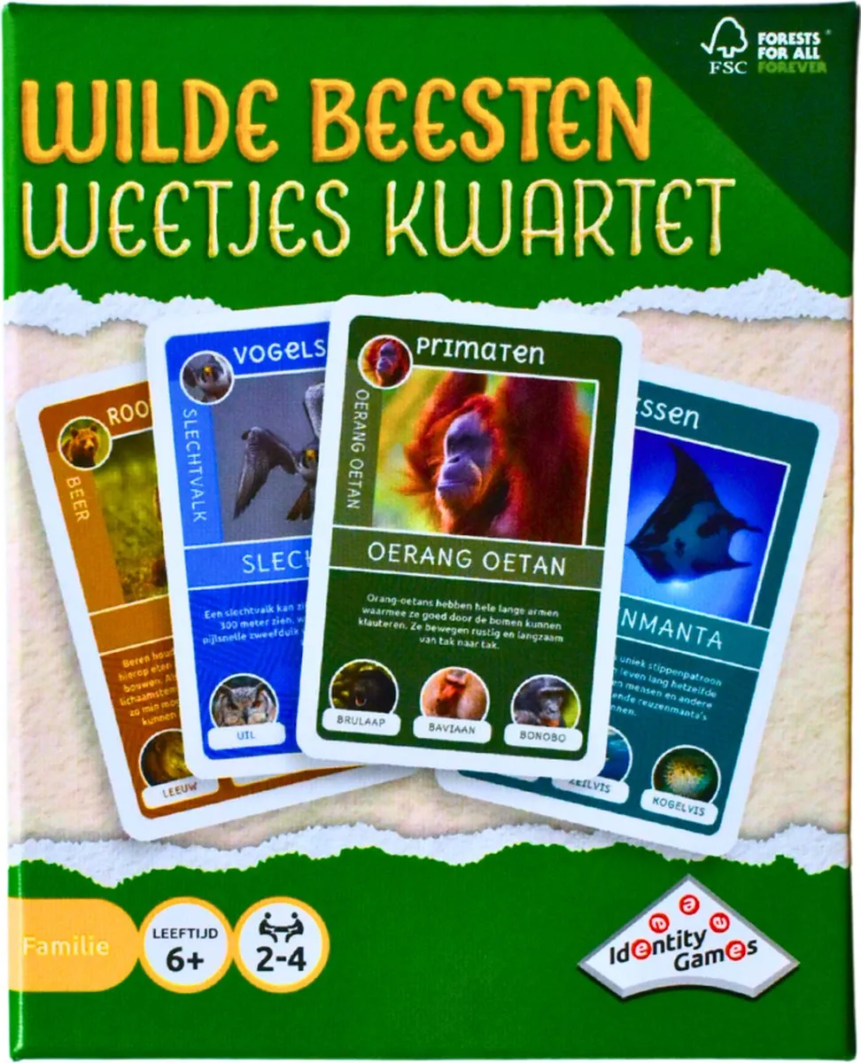 Identity Games Wilde Beesten Weetjes Kwartet