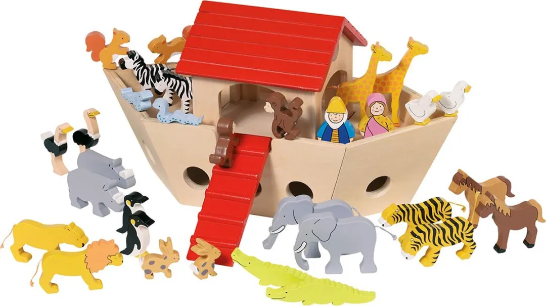 Goki Ark van Noach Poppenhuisaccessoires - 30 Stuks - Multi