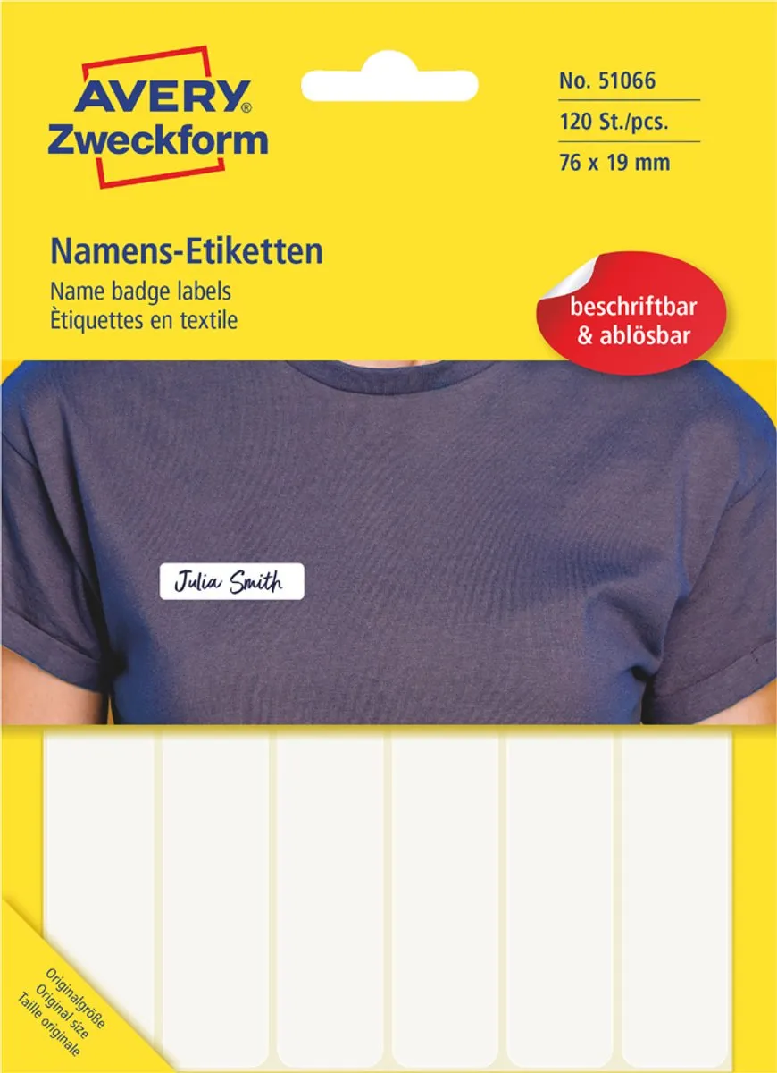 Avery Zweckform Naametiketten 76x19mm