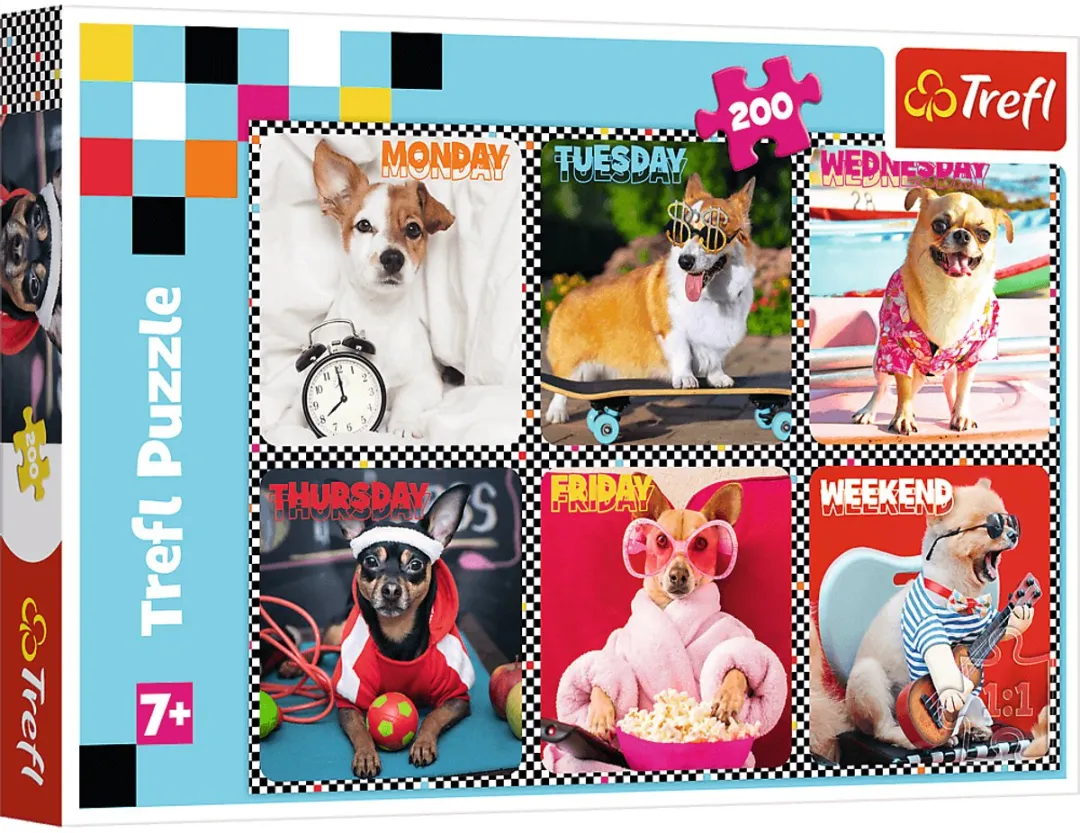 Trefl Happy Dogs Legpuzzel 200 Stuks