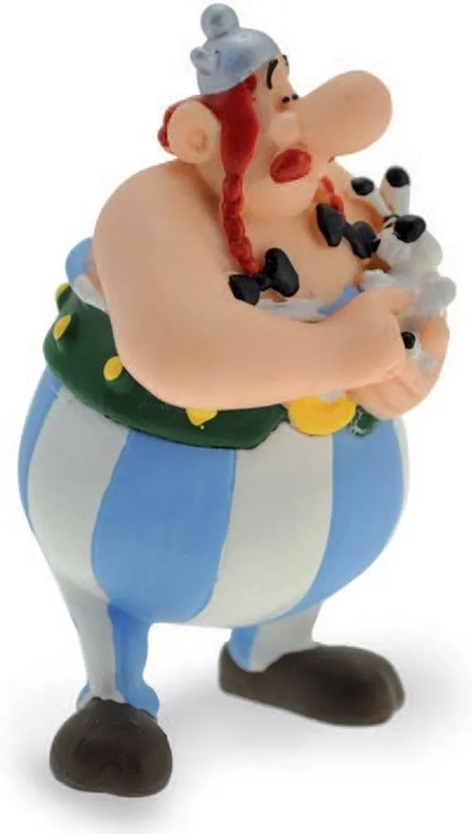 Plastoy Asterix Obelix met Dogmatix Figuur - 8cm - Multicolor - afbeelding 6 van 6