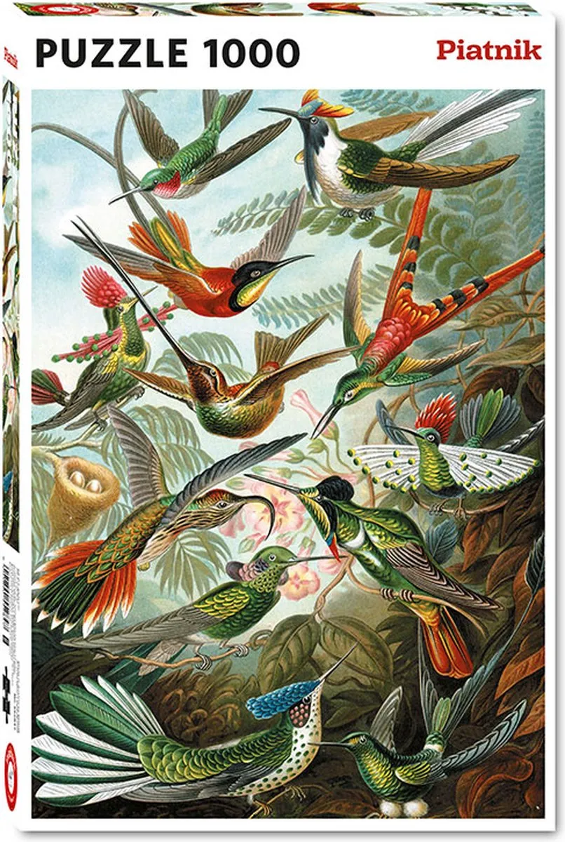 Piatnik Hummingbirds Ernst Haeckel Puzzel 1000 Stuks - Multi