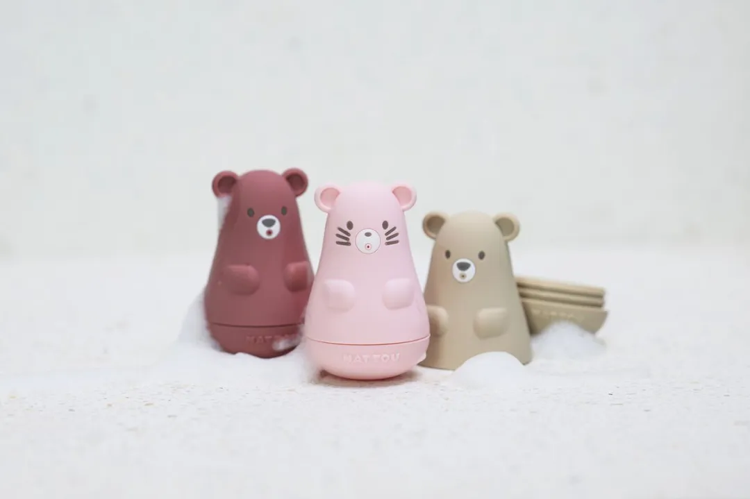 Nattou Silicone Badartikelen 9cm - Roze Mix