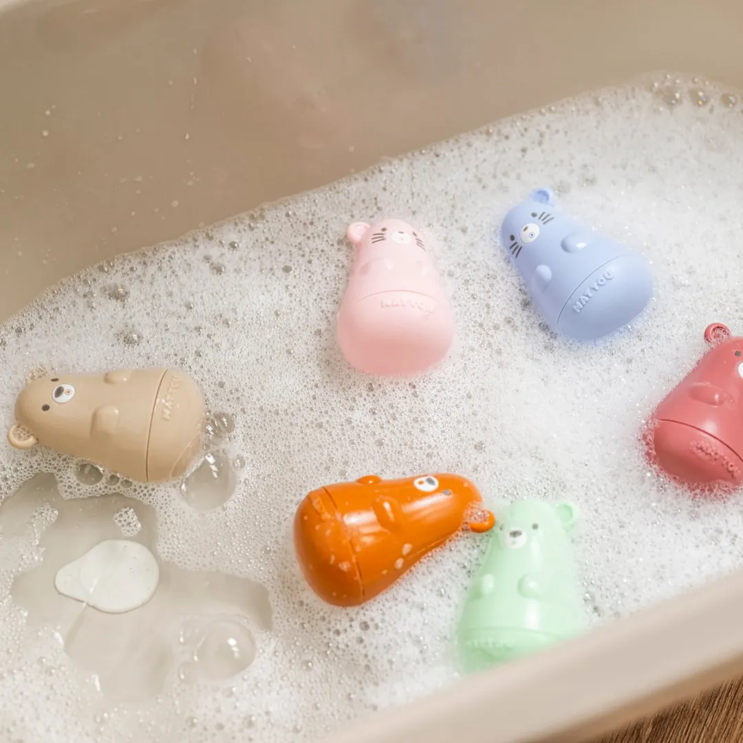 Nattou Silicone Badartikelen 9cm - Roze Mix