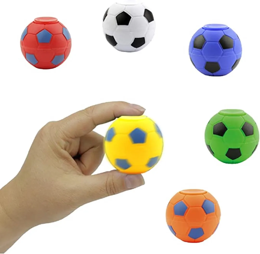 Jonotoys Fidget Spinner Voetbal - 3 Stuks - Meerdere Kleuren