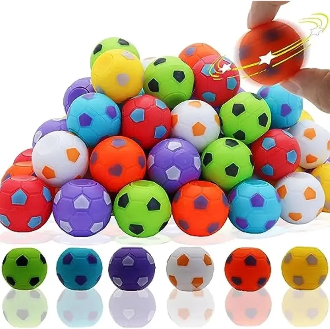 Jonotoys Fidget Spinner Voetbal - 3 Stuks - Meerdere Kleuren