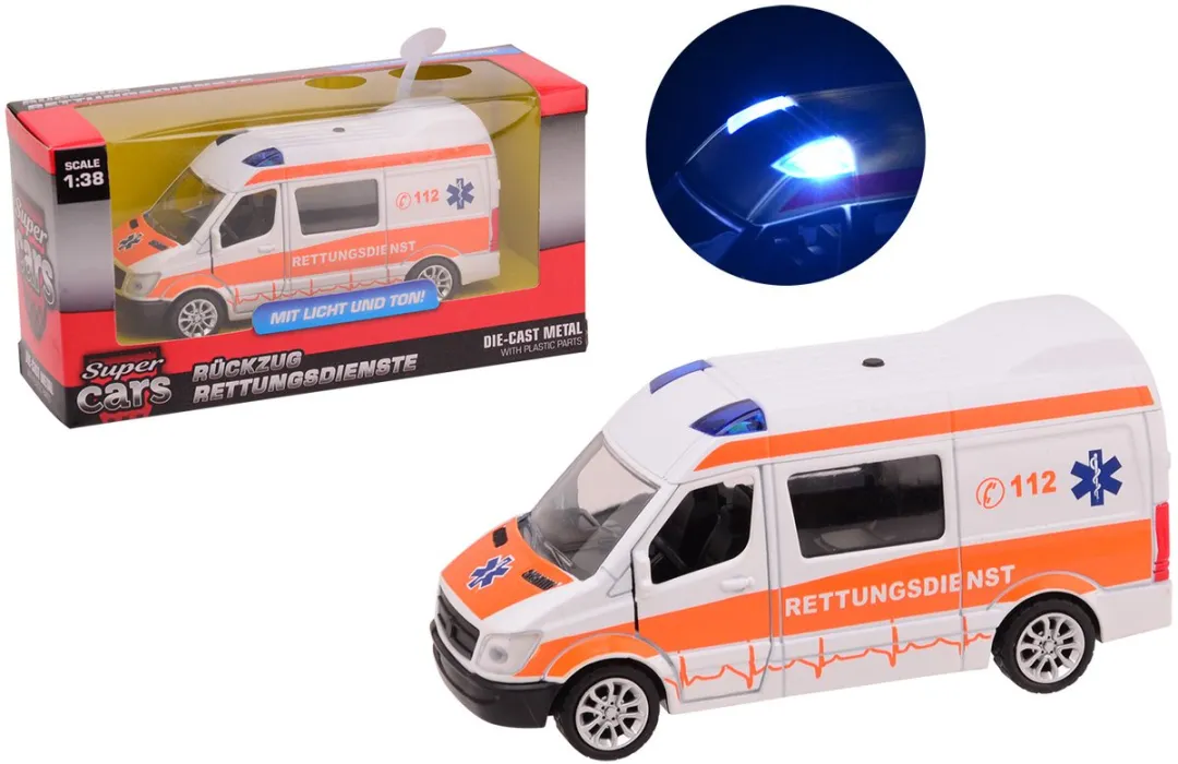 Johntoy Ambulance Super Cars 17cm