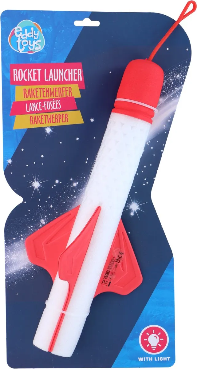 Eddy Toys Raketwerper Lanceerset 37cm - Licht - Blauw