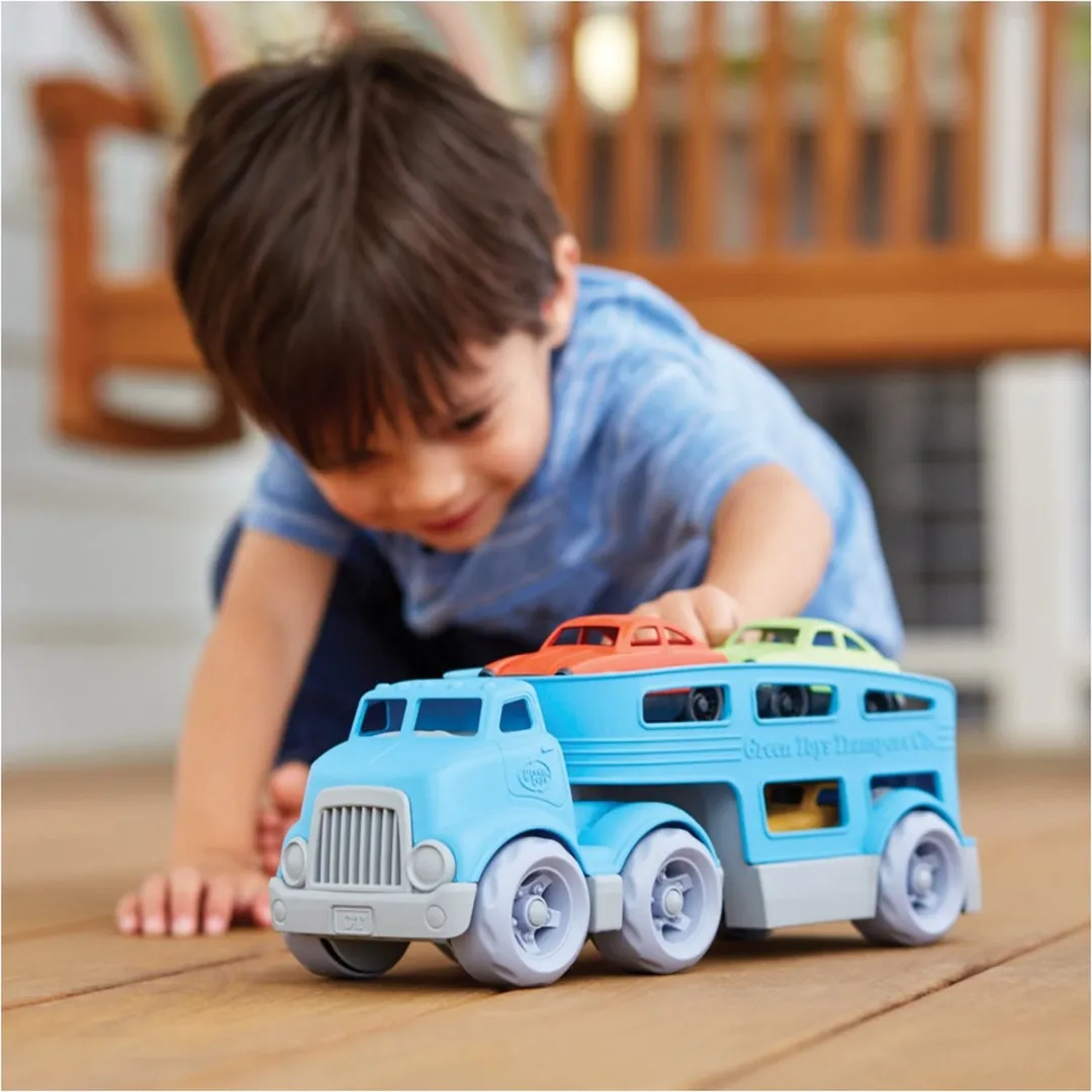 Green Toys Auto Transporter GTCCRB1237 - Blauw - afbeelding 6 van 6