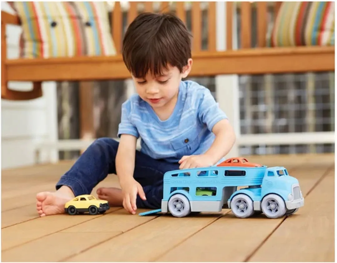 Green Toys Auto Transporter GTCCRB1237 - Blauw