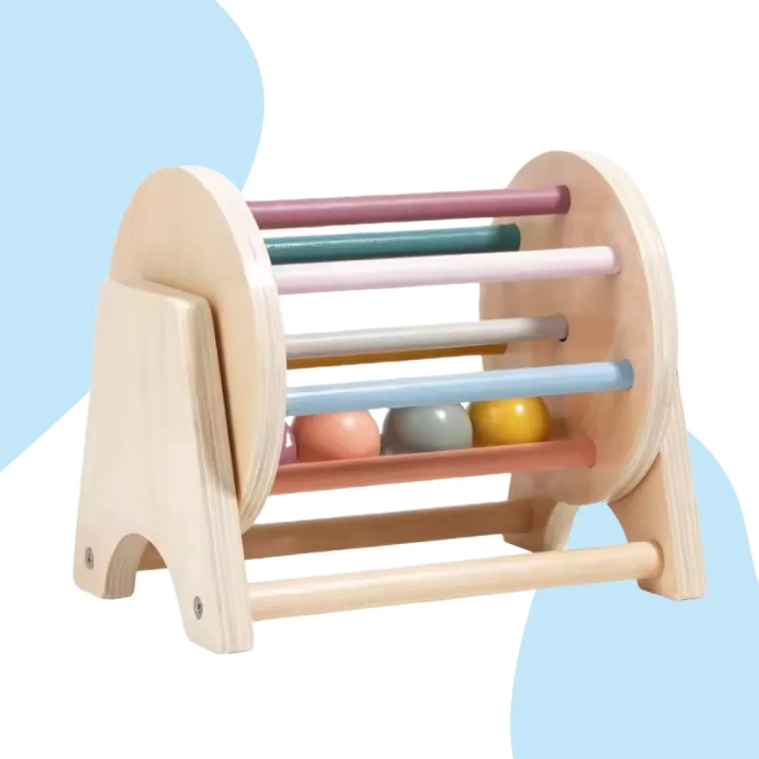 LiasToys Open Spinning Drum Baby Speelgoed