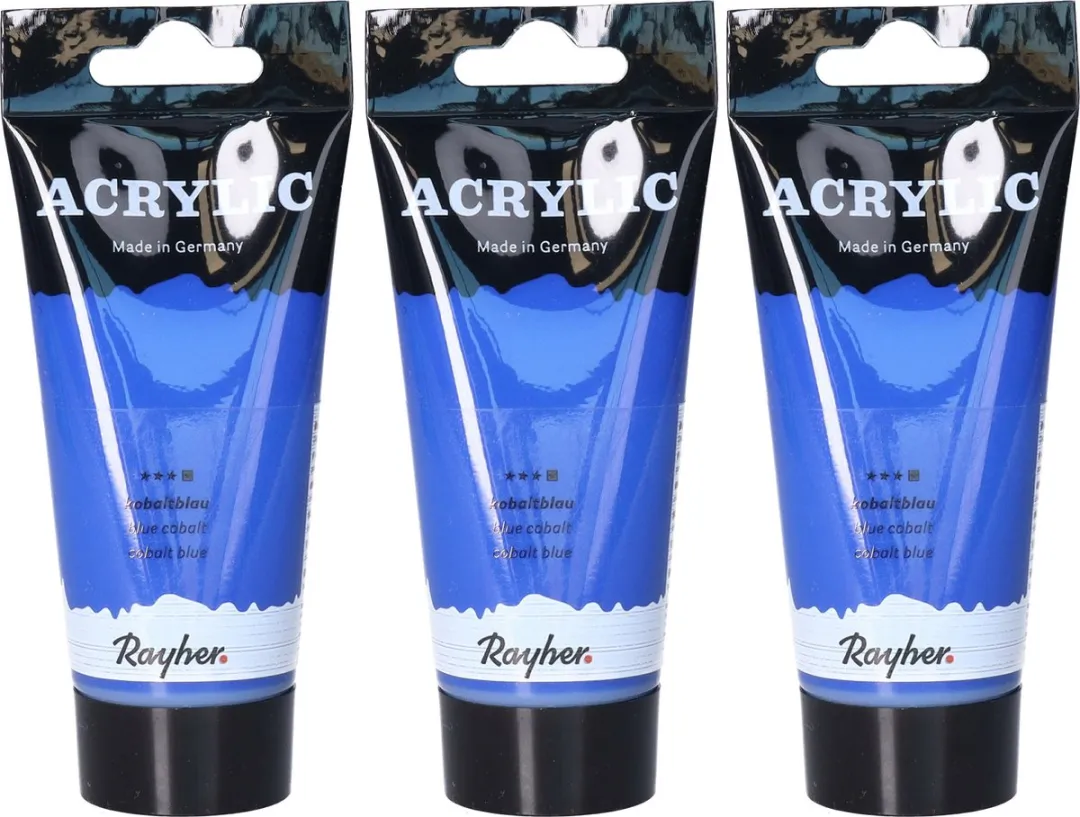 Rayher hobby Acrylverf Kobaltblauw 225ml