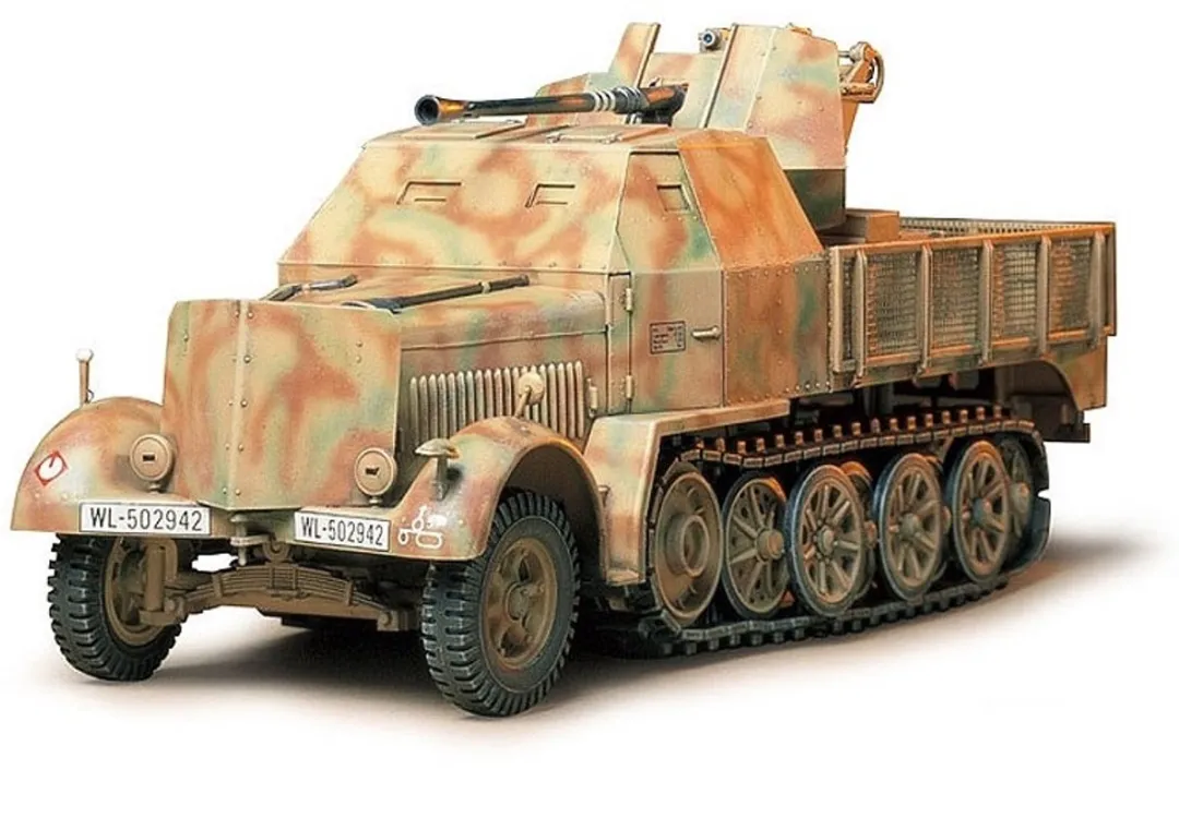 Tamiya 35144 Duitse Sd.Kfz.7/2 Half-Track 1:35 - WWII Militaire Kit - 230 Onderdelen