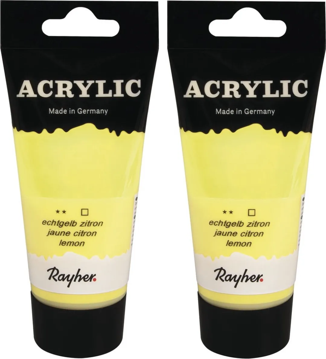 Rayher Acrylverf Geel 75ml