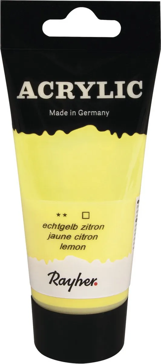 Rayher Acrylverf Geel 75ml