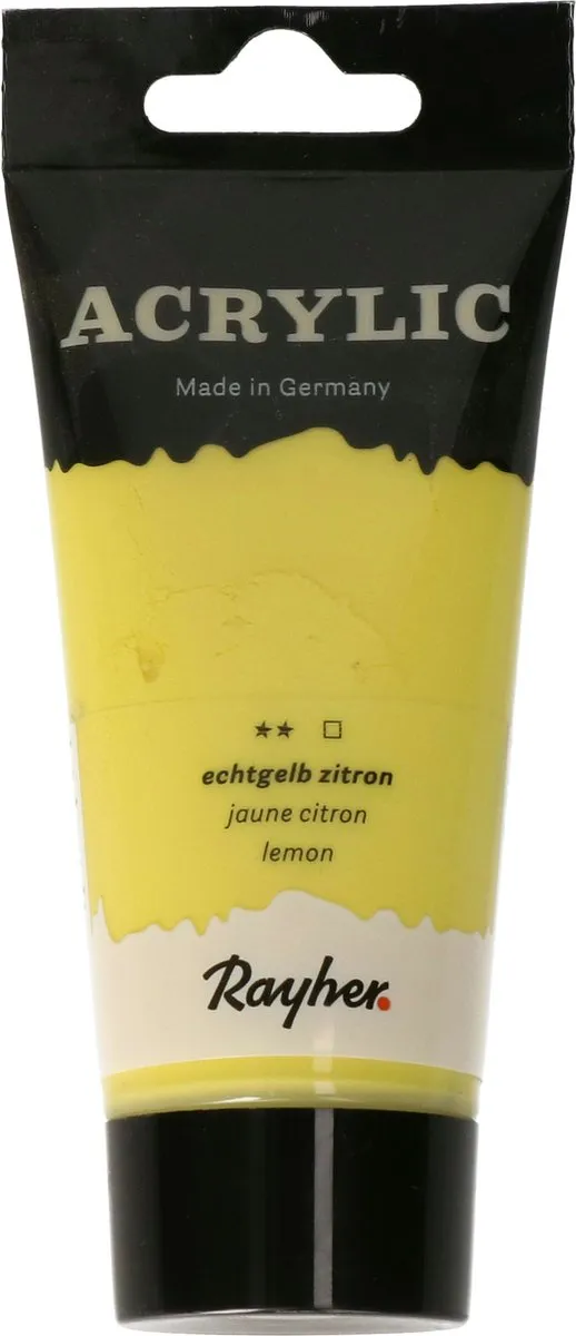 Rayher Acrylverf Geel 75ml