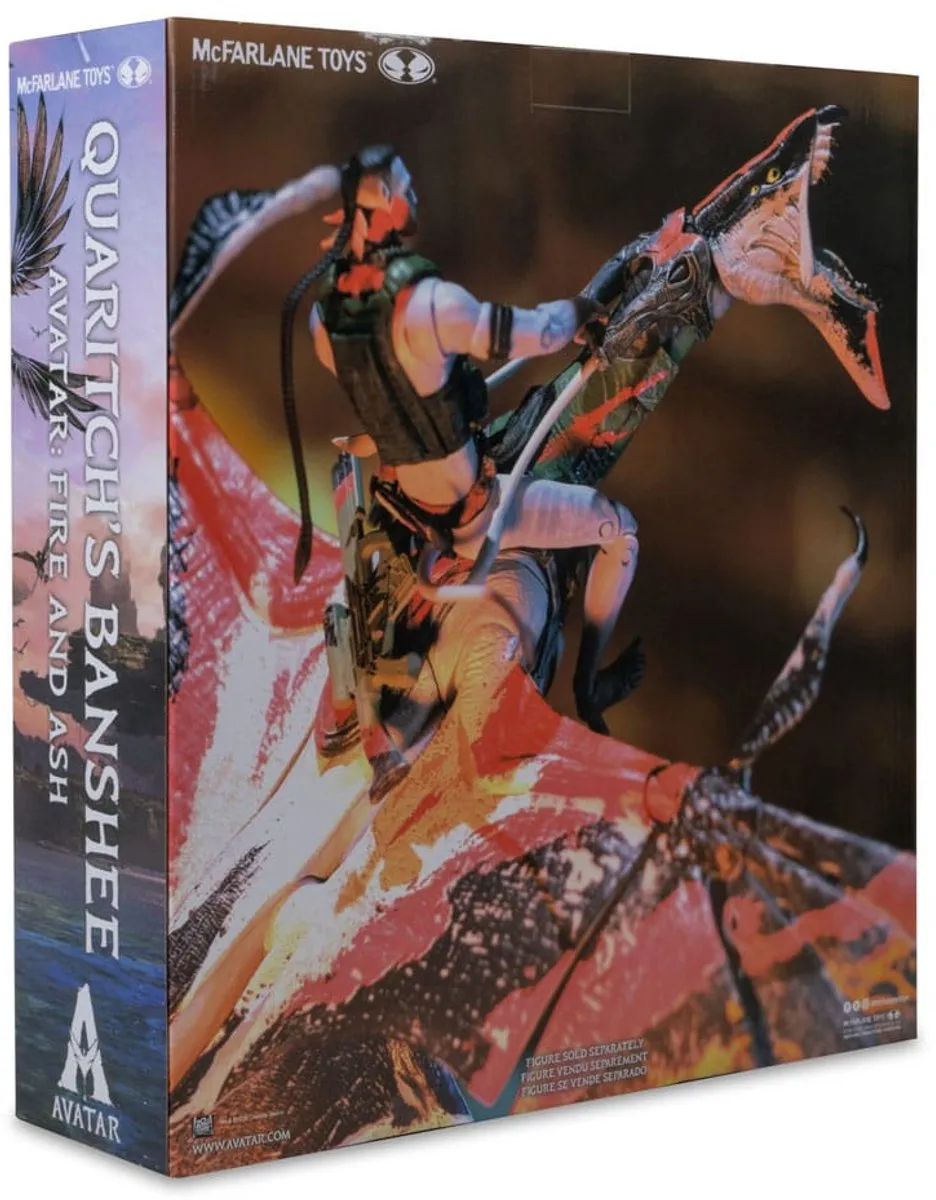 McFarlane Toys Avatar Fire and Ash Quaritch Banshee - MCF16328 - Multicolor